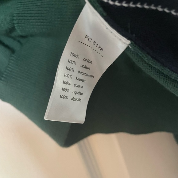 Lacoste men’s argyle sweater size 8 - Picture 3 of 4